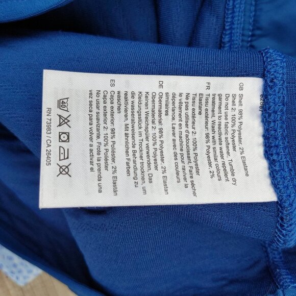 Helly Hansen Four Snap Pullover Women's Size Small Bright Blue - Picture 8 of 9